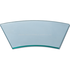 Hotel Restaurant Buffet Display Rack Vidrio templado en forma de abanico