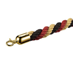 Oro-Rojo-Negro Tres colores Cuerda polivinílica mixta Gancho dorado de titanio utilizado en poste de puntal