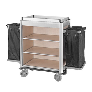  Carro de limpieza de aluminio para hotel de buena calidad