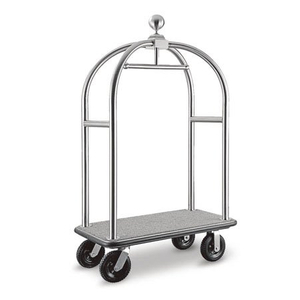 Diseño especial de jaula para pájaros, hotel móvil, carro de botones usado